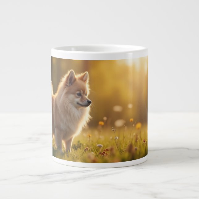 Spitz Dog Jumbo-Tasse (Vorderseite)