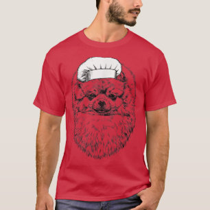 Spitz Dog Koch Koch Funny Cooking T-Shirt
