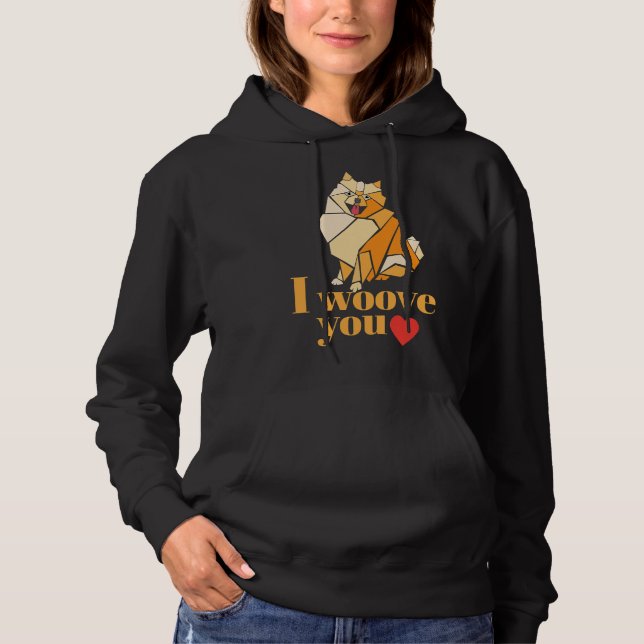 Spitz Dog Lovers Hoodie (Vorderseite)