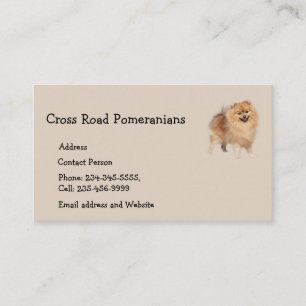 Spitz Dog Tier Visitenkarte Magnet