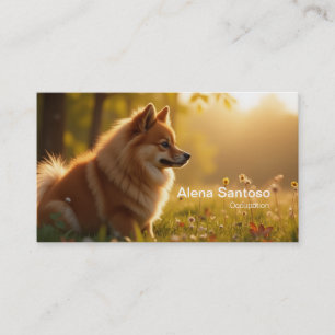 Spitz Dog Visitenkarte