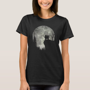 Spitz Dom Pom und Mond Halloween T-Shirt