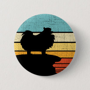 Spitz Eigentümer Retro Vintag 60er 70er Dog Lover Button