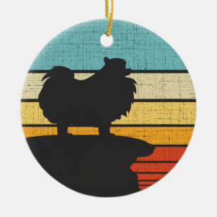 Spitz Eigentümer Retro Vintag 60er 70er Dog Lover Keramik Ornament