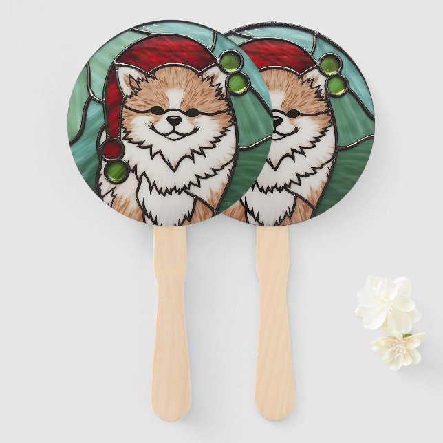 Spitz Festgläser Weihnachten Fächer (Vorne und Hinten)