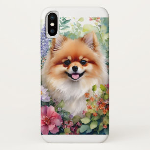 Spitz Floral Watercolor Portrait Case-Mate iPhone Hülle