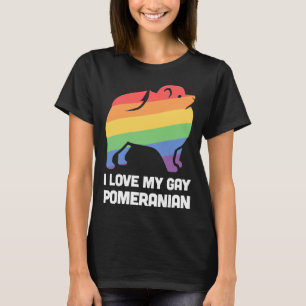 Spitz Funny Gay Dog Lgbt Pride T-Shirt