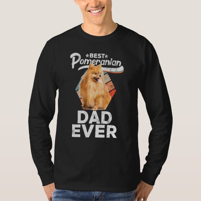 Spitz für Männer Bester Spitz Vater je T-Shirt (Vorderseite)