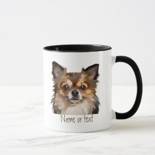 Spitz für Wasserfarben / Chihuahua Hundehund Tasse