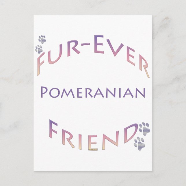 Spitz Furever Postkarte (Vorderseite)