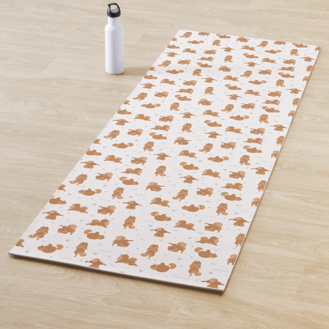 Spitz German Spitz dog Yoga Mat Yogamatte (Beispiel)