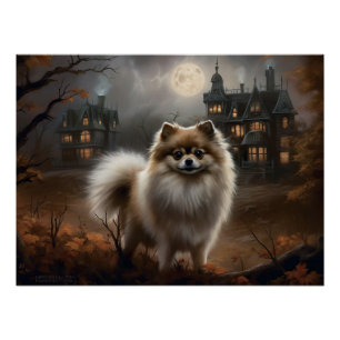 Spitz Halloween Beängstigend Poster