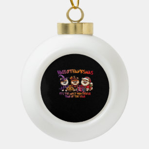 Spitz Halloween Erntedank Weihnachtsklasse Keramik Kugel-Ornament