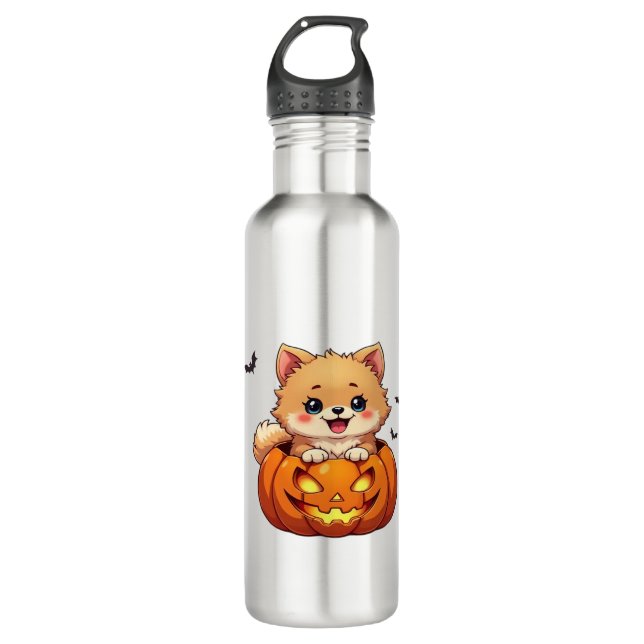 Spitz Happy Halloween Kürbis Classic T-S Edelstahlflasche (Vorderseite)