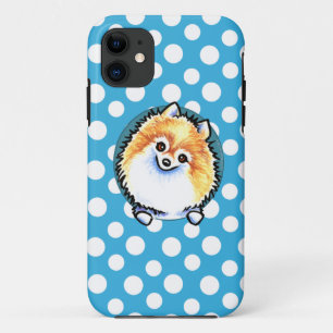 Spitz-hübsche Polka-Punkte iPhone 11 Hülle