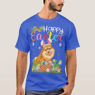 Spitz Hund Bunny Egg Hunt Funny Spitz Hap T-Shirt