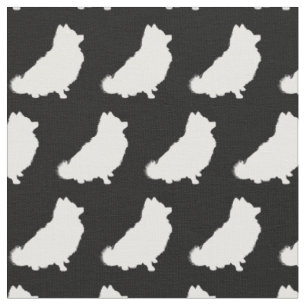 Spitz Hund Silhouette Haustier Stoff