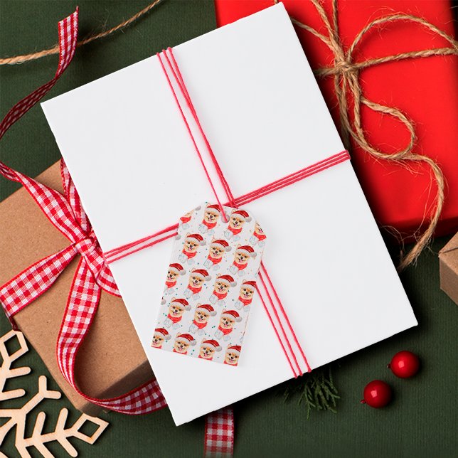 Spitz Hund züchten Weihnachtsstars Geschenkanhänger (Von Creator hochgeladen)