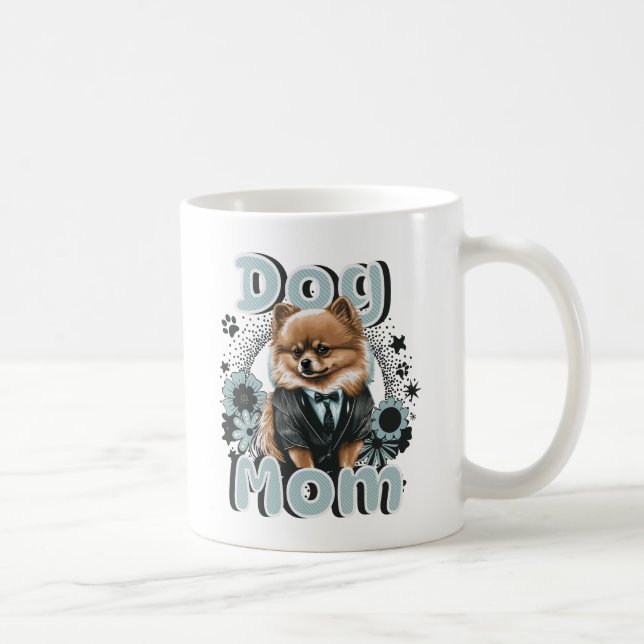 Spitz Hunde Mama Tasse (Rechts)