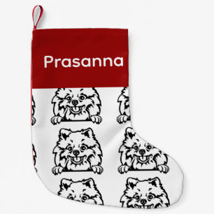 Spitz Hundsocken Maßgeschneiderte Hundesocken - Pu Kleiner Weihnachtsstrumpf
