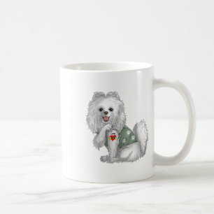 Spitz I Liebe Mama Tattoo Hundeshirt Funny Mothe Kaffeetasse