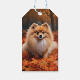 Spitz im Herbst Leaves Fall Inspiriert Geschenkanhänger
