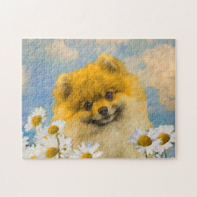 Spitz in der Malerei von Daisis - Originale Hundek (Horizontal)