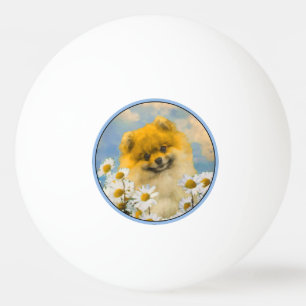 Spitz in der Malerei von Daisis - Originale Hundek Tischtennisball