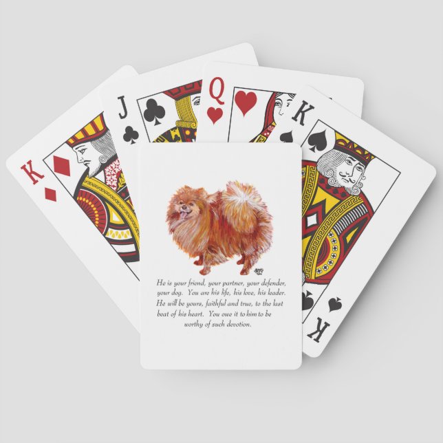Spitz Keepake Male Spielkarten (Rückseite)