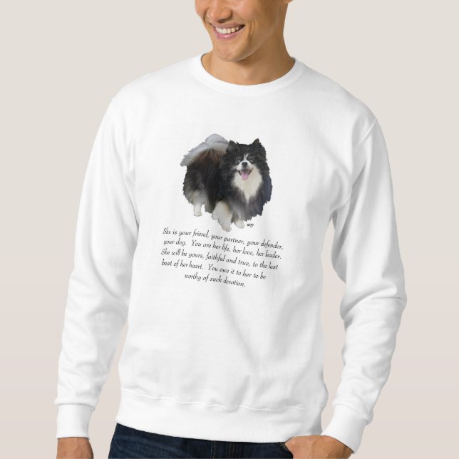 Spitz Keepake Weibchen Sweatshirt (Vorderseite)