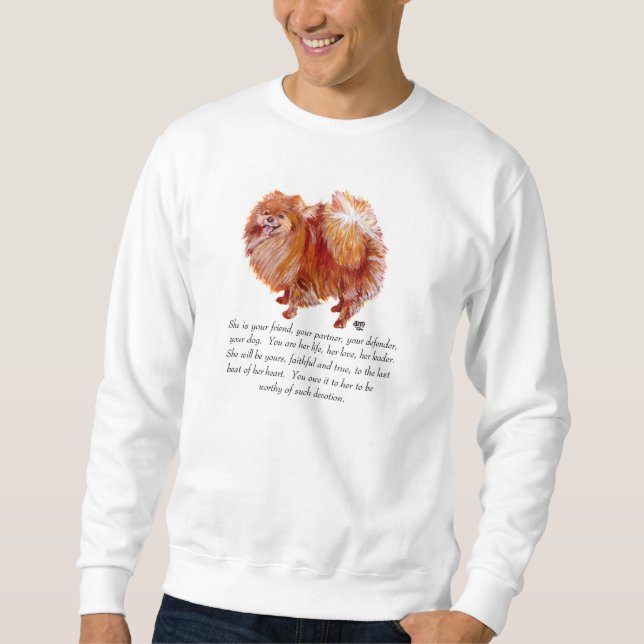 Spitz Keepake Weibchen Sweatshirt (Vorderseite)