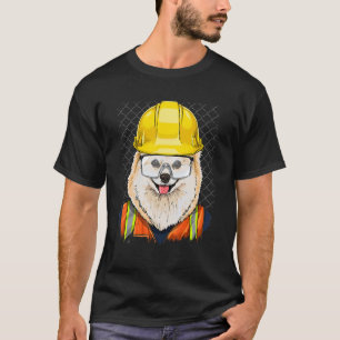 Spitz-Laboratorium für Bauarbeiter T-Shirt