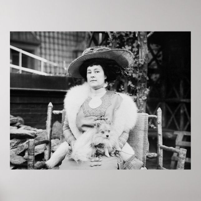 Spitz Lady, Anfang der 1900er Poster (Vorne)