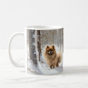 Spitz lässt es Weihnachten schneien Kaffeetasse