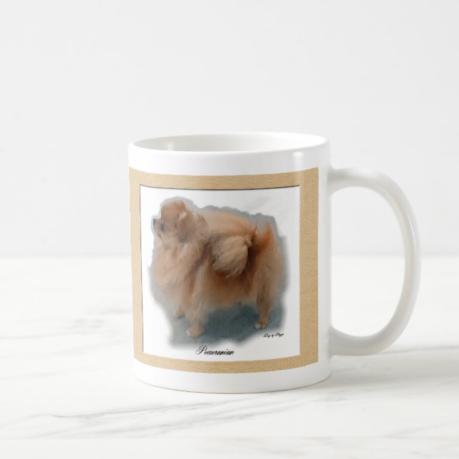 Spitz Liebhaber Geschenke Kaffeetasse (Rechts)