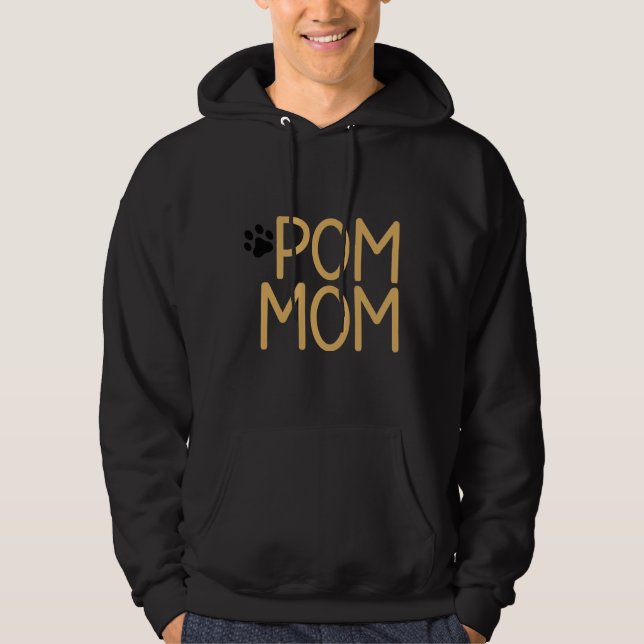 Spitz Mama Digitale Kunst Hoodie (Vorderseite)
