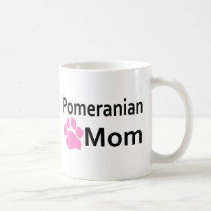 Spitz-Mama-Rosa-Tatzen-Druck-Kaffee-Tassen-Schale Kaffeetasse