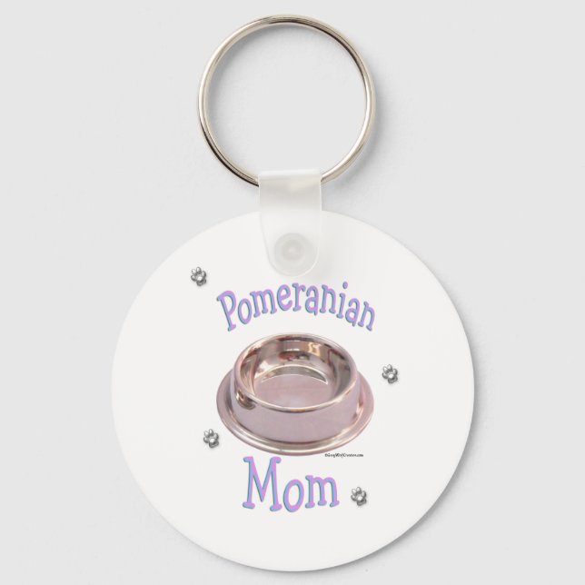 Spitz Mama Schlüsselanhänger (Vorderseite)