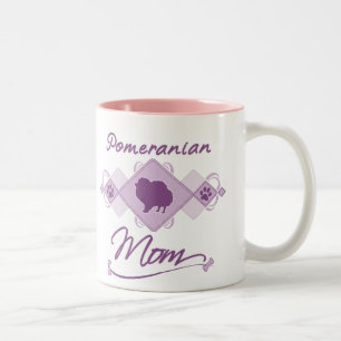 Spitz-Mama Zweifarbige Tasse
