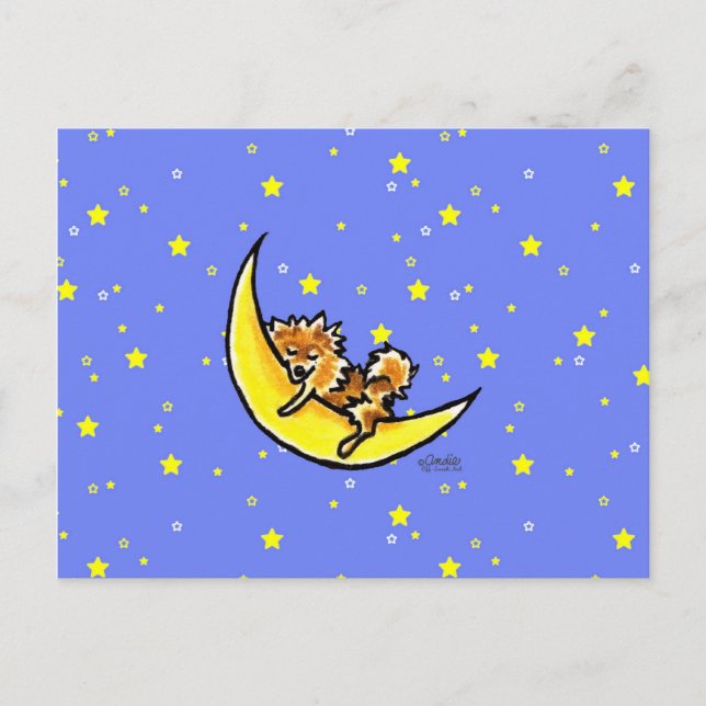 Spitz Moon Postkarte (Vorderseite)