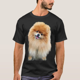 Spitz Niedlicher Welpenhund Kopfneigung T-Shirt