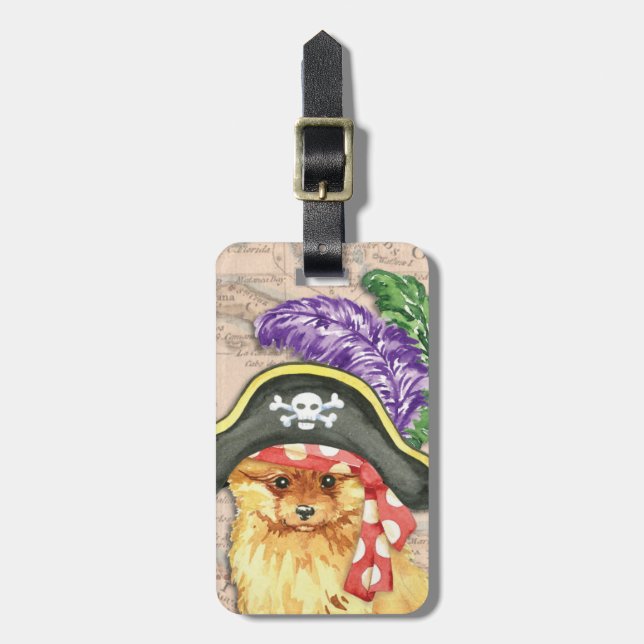 Spitz Pirate Luggage Tag Gepäckanhänger (Vorderseite vertikal)