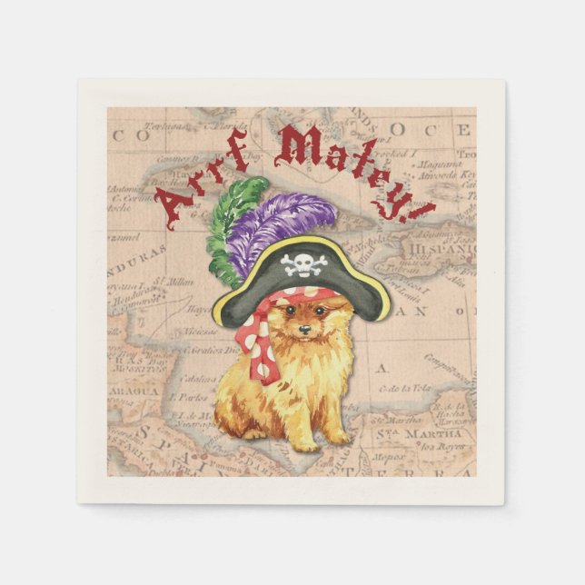 Spitz Pirate Serviette (Vorderseite)
