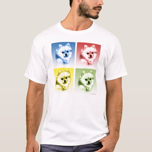 Spitz Pop Art T-Shirt (Vorderseite)