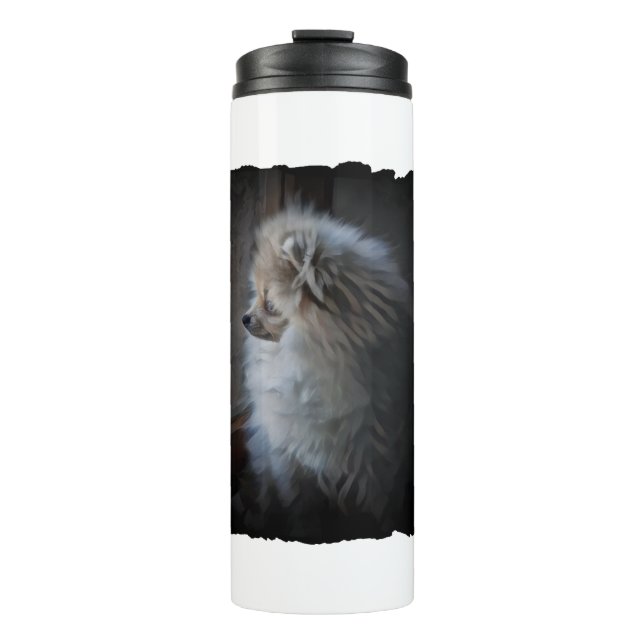 Spitz Puppy Thermosbecher (Vorderseite)