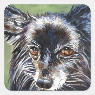 Spitz Quadratischer Aufkleber
