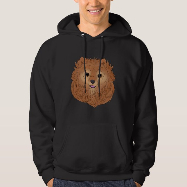 Spitz Red Hoodie (Vorderseite)