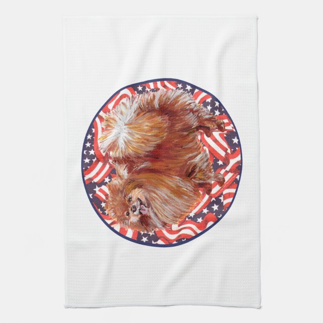Spitz Red White & Blue Handtuch (Vertikal)