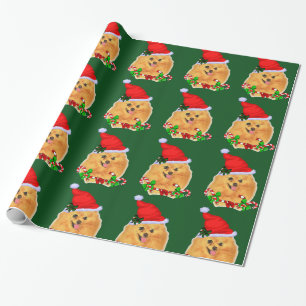 Spitz-Sankt-Weihnachten Geschenkpapier
