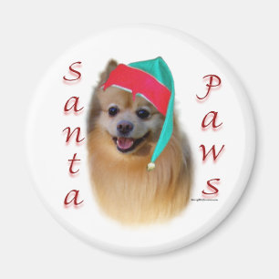 Spitz Santa Paws - Magnet